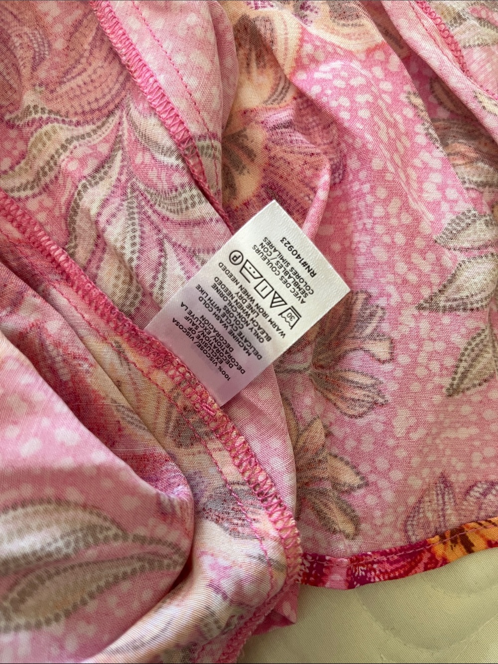 LOFT Pink Floral Tie-Waist Swim Coverup Dress size small P - Picture 8 of 8